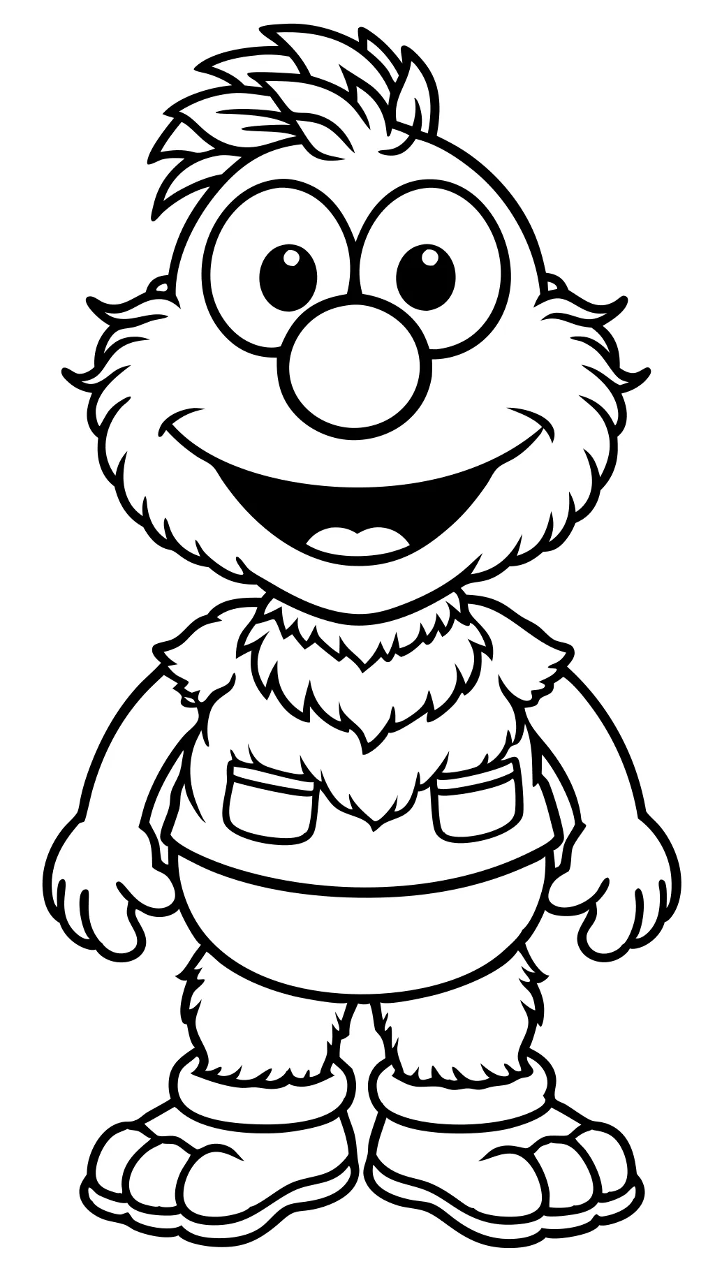 Páginas para colorear personajes de sesame street